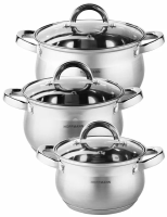 Набор кастрюль НМ 5206 нерж