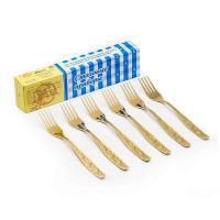 Набор 6пр вилка столовая полн./золото Уралочка н67/2