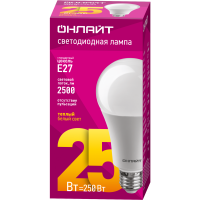 Лампа Онлайт А70-25-230-2,7К-Е27 61953