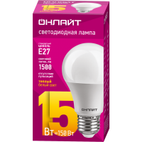 Лампа Онлайт А60-15-230-2700К-Е27 61149