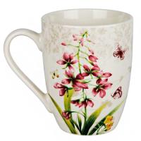 Кружка Цветы и Бабочки 370мл-24005