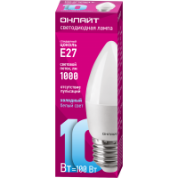 Лампа Онлайт C37-10W 6K-E27 61961
