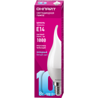 Лампа Онлайт FC37 Е14 10Вт 6К свеча на ветру 61964