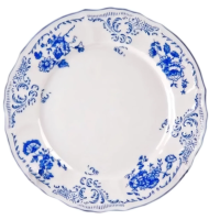 Тарелка синяя роза 19см 679866