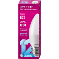 Лампа Онлайт C37-12-6K-E27 90059