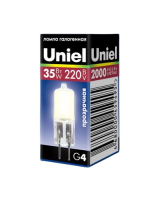 Лампа Uniel JC G4 220V 35W CL