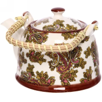 Чайник завар. 700мл с ситом Китайские Мотивы белый 314-1210