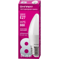 Лампа Онлайт C37-8W-4000K-E27 71635