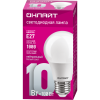 Лампа Онлайт А60-10-230-4К-Е27 71650