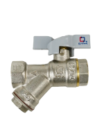 Кран шаровый 1/2 г/г р/б с фильтром СТМ
