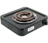 Эл.плитка 1-конф Злата-114Т черная 1кВт