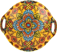 Блюдо 23см глубокое цвет микс 441209