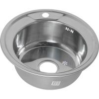 Мойка врезная круглая d49 0.8/180 3 1/2+сифон MELANA