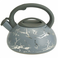 Чайник 3л нерж. стали со свистком индукция серый Alpenkok-540