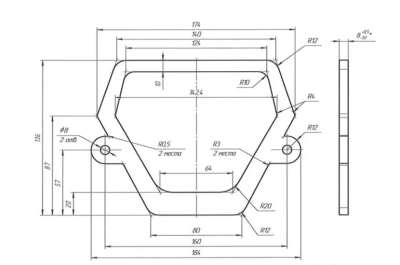 Прокладка д/бачка унитаза Santeri