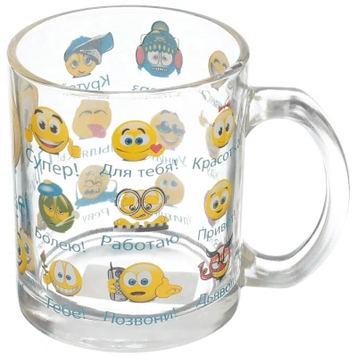 Кружка 300мл Смайлики з208с