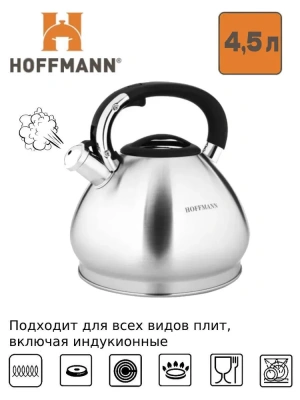 Чайник 4,5л нерж. НМ55130 со свистком 