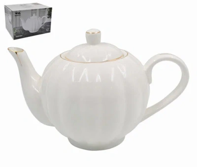 Чайник заварочный 1000мл пломбир фарфор G001-GL TP