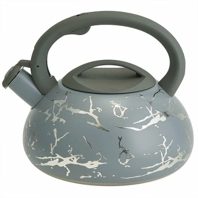 Чайник 3л нерж. стали со свистком индукция серый Alpenkok-540