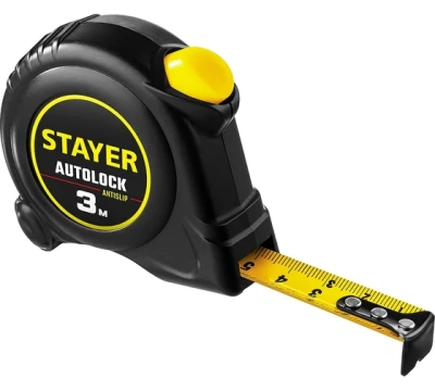 Рулетка STAYER AutoLock 3м/16мм 