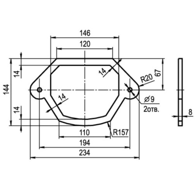 Прокладка д/бочка унитаза Cersanit