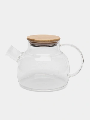 Чайник заварочный 1100мл с ситом бамбук 711954