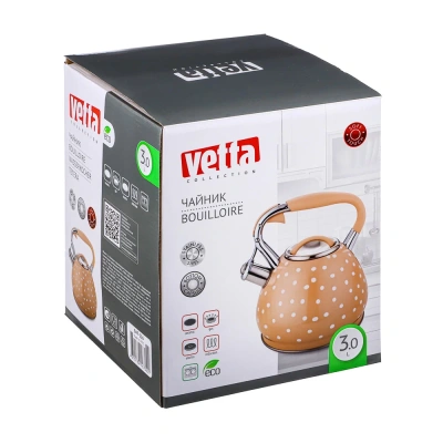 Чайник 3л Горошек-леме индукция 847-116