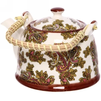 Чайник завар. 700мл с ситом Китайские Мотивы белый 314-1210