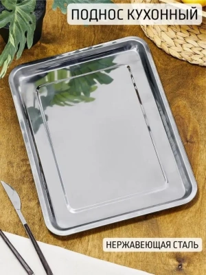 Поднос нерж. 40*30 аст-002-пв-40
