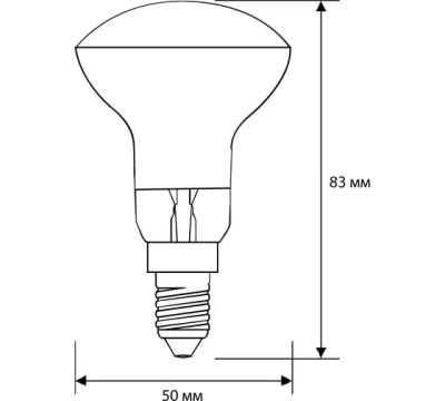 Лампа Camelion R50 60W E14 матовая