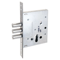 Замок врезной KALE 257 без ц/м никель б/о б/н