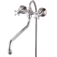 Смеситель для ванны JIK7-A102-A + Подарок крючки 2шт самокл.