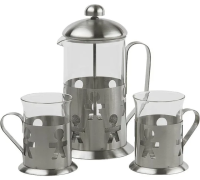 Френч-пресс 800мл +2 стакана 200мл 2-600