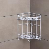 Полка 2-х ярусная угловая белая 131425