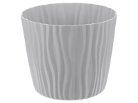 Горшок для цветов Волна d-200мм 4л.с вкладышем(серый)