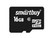 Ф/к MicroSDHC 16Gb c адаптером SmartBuy