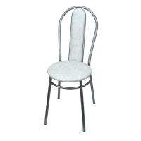 Стул Венский бел.мрамор -ножки хром