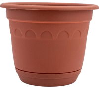 Горшок "Колывань" 0,9л (терраконовый) с поддоном