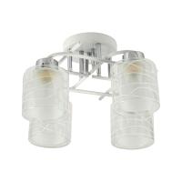 Люстра 07378/4 WT+CR бел/хром