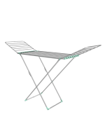 Сушилка д/белья напольная 18м белая труба D10мм СБТ18/Б