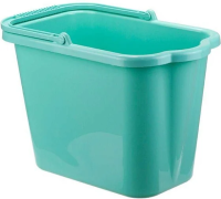 Ведро 9,5л. прямоугольное М2420 аквамарин