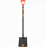 ЦИ Лопата совковая FINLAND с ребрами жесткости и черенком 1467-Ч