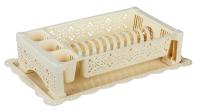 Сушилка для посуды кружево М6284 беж.