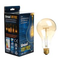 Лампа Uniel E-27 60Вт винтаж Golden