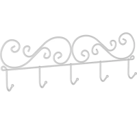Вешалка Кружева 5 белый ВН276Б