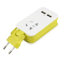 Удлинитель Travel S-CT1-1.5U 1гн*1,5м 2USB 1,1А бел.3429