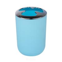 Подставка д/зубн.щеток "Муар" пласт.голубой