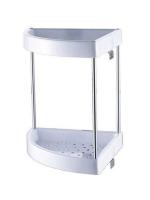 Полка пласт. угловая 2-х ярусная 240*240*260мм G83312