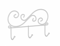 Вешалка Кружева 3 белая ВН275Б 86417