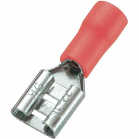 Клемма 6,3мм 0,25-1,5кв.мм TAL-1.25F изолир/красная 402-15250